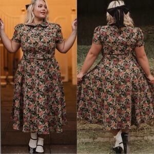 Ivy City Co | Moody Floral Remi Midi Dress